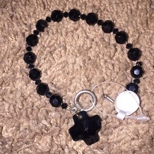 Black Crystal Stone Bracelet(New)
